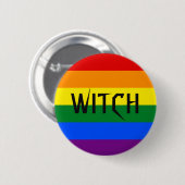 HEXE Regenbogen-Knopf Button (Vorne & Hinten)