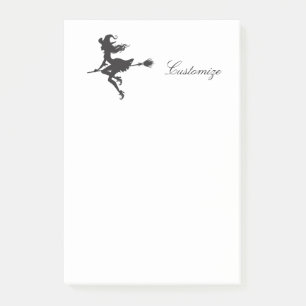 Hexe-Reitbesen Halloween Thunder_Cove Post-it Klebezettel