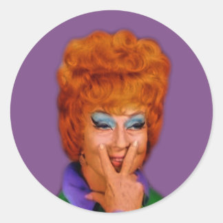 Hexe Runder Aufkleber