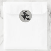 Hexe Runder Aufkleber (Tasche)