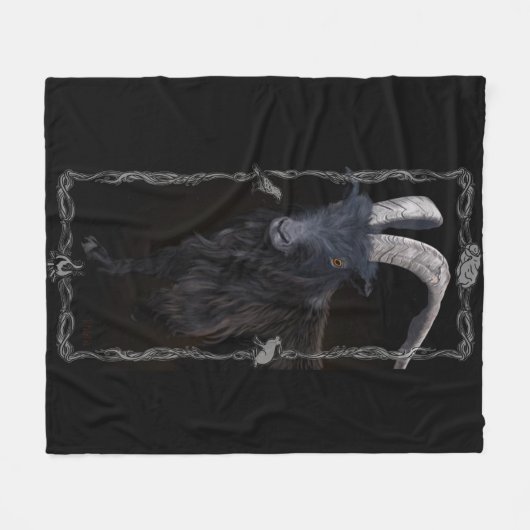 Hexe-Sabbat Fleecedecke (Vorderseite (Horizontal))