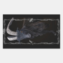 Hexe-Sabbat Rechteckiger Aufkleber