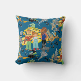 Hexe-, Schareck- und Löwenmuster Kissen