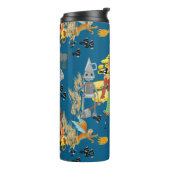 Hexe-, Schareck- und Löwenmuster Thermosbecher (Nach links gedreht)