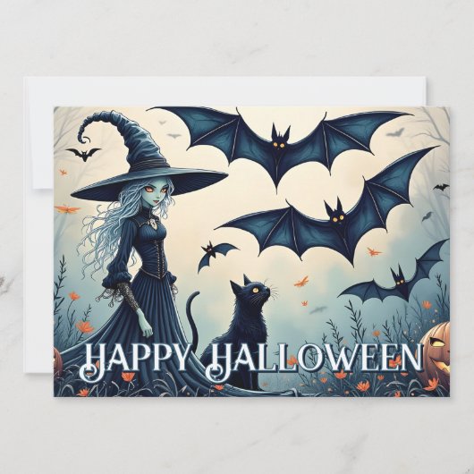 Hexe, Schwarze Katze und Fledermäuse in Twilight S (Vorderseite)