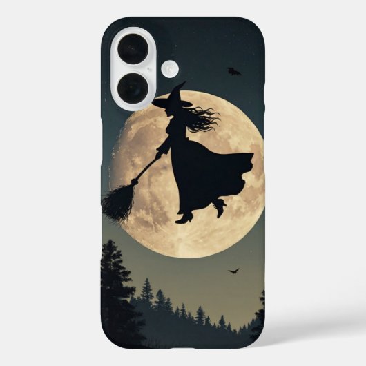 Hexe-Silhouette Case-Mate iPhone Hülle (Rückseite)