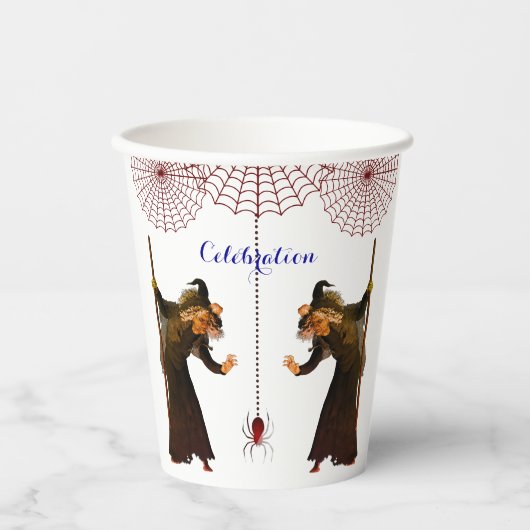 Hexe Spooky Pappbecher (Vorderseite)