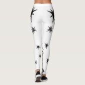 Hexe Sterne: Halloween Night Background Leggings (Rückseite)