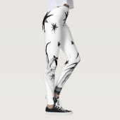 Hexe Sterne: Halloween Night Background Leggings (Rechts)