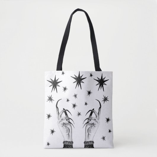 Hexe Sterne: Halloween Night Background Tasche (Vorderseite)