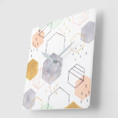 Hexe-Streuung Quadratische Wanduhr (Winkel)