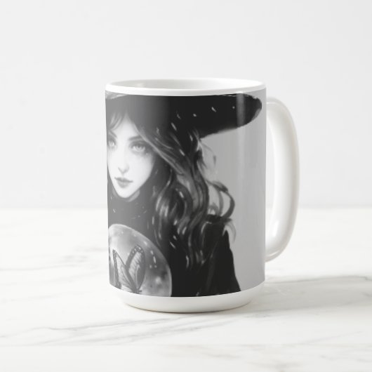 Hexe-Tasse Kaffeetasse (VorderseiteRechts)