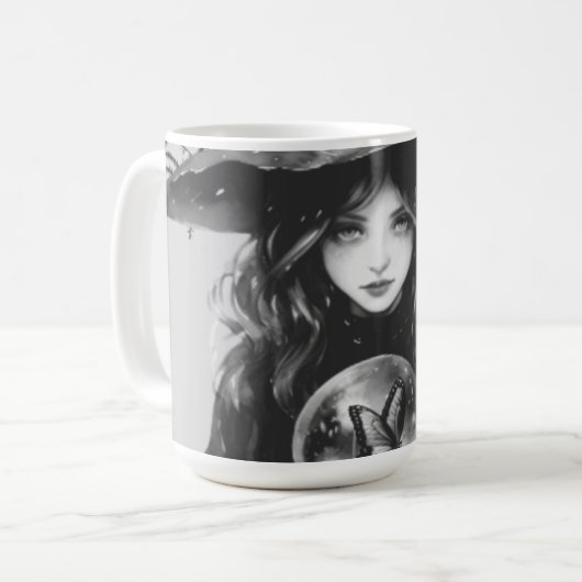 Hexe-Tasse Kaffeetasse (Vorderseite Links)