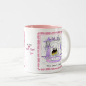 Hexe-Tasse Zweifarbige Tasse (VorderseiteRechts)