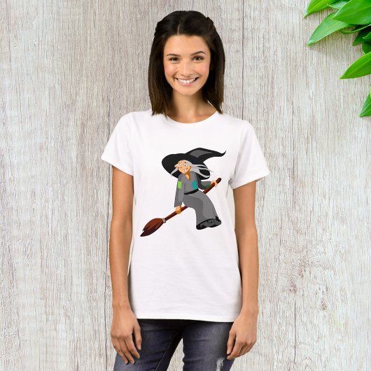 Hexe und Broomstick T-Shirt