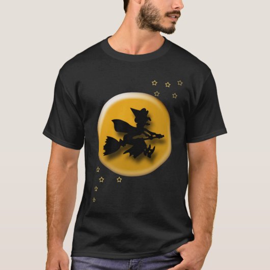 Hexe und der Mond T-Shirt (Vorderseite)