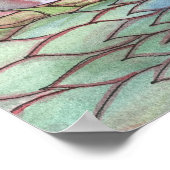 Hexe und Drachenposter von Molly Harrison Poster (Ecke)