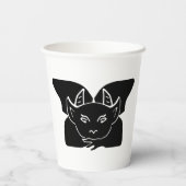 Hexe und Gargoyle  Pappbecher (Rückseite)