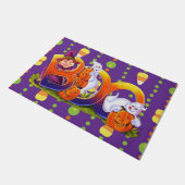 Hexe und Ghost Boo Fußmatte (Schrägansicht)