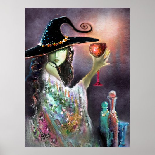 Hexe und Goblet Poster (Vorne)