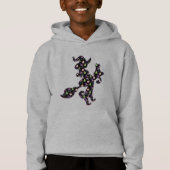 Hexe und Katze, Halloween-Stimmung Hoodie (Vorderseite)