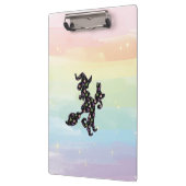 Hexe und Katze, Halloween-Stimmung Klemmbrett (Links)