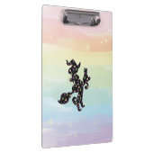 Hexe und Katze, Halloween-Stimmung Klemmbrett (Rechts)