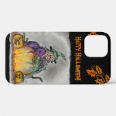 Hexe und Katze, Happy Halloween! Case-Mate iPhone Hülle (Rückseite (Horizontal))