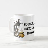 Hexe und Katze Kaffeetasse (Vorderseite Links)