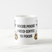 Hexe und Katze Kaffeetasse (Mittel)