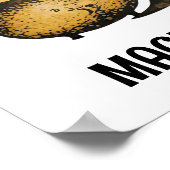 Hexe und Katze Poster (Ecke)