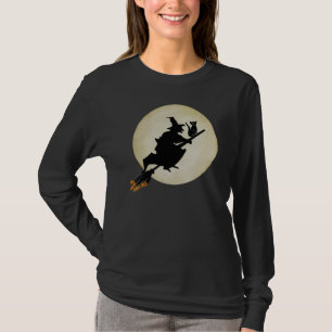 Hexe und Katze T-Shirt