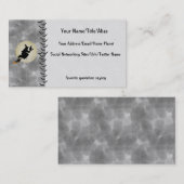 Hexe und Katze Visitenkarte (Vorne/Hinten)