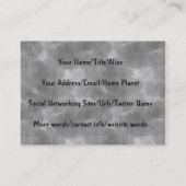 Hexe und Katze Visitenkarte (Rückseite)