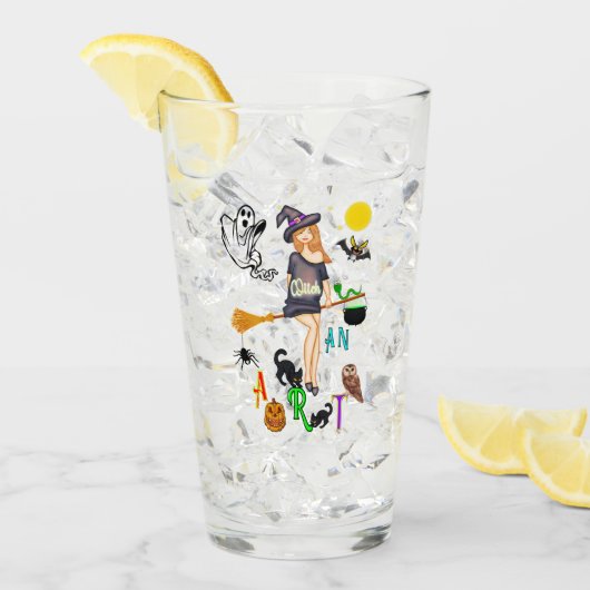 Hexe und Kunst Glas (Vorderseite Ice)