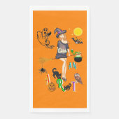 Hexe und Kunst Serviette (Vorderseite)