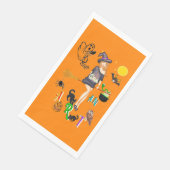 Hexe und Kunst Serviette (Ecke)