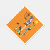 Hexe und Kunst Serviette (Ecke)