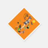 Hexe und Kunst Serviette (Ecke)