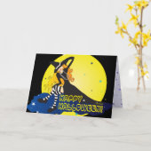 Hexe und Mond_1 Karte (Gelbe Blume)