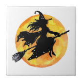 Hexe und Mond Fliese (Vorderseite)