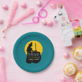 Hexe und Mond Magic Zauber Papiertüte Pappteller (Party)