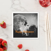 Hexe und MondHalloween - individualisierbares Papi Serviette (Beispiel)