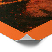 Hexe und Mondlicht-Klippe | Spooky Halloween Poster (Ecke)