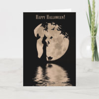 Hexe und Ravens Black Cat and Owl Happy Halloween