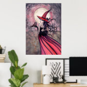 Hexe und Schale-Poster drucken Poster (Heimbüro)