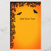 Hexe und schwarze Katze, Happy Halloween! Flyer (Hinten)