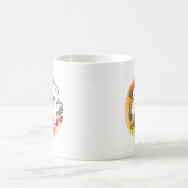 Hexe und Schwarze Katze Kaffeetasse (Mittel)
