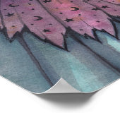 Hexe und Schwarze Katzen Halloween Art Poster (Ecke)