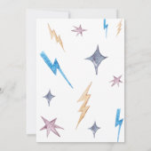 Hexe und Zauberer, magische Brautpartei Einladung (Rückseite)